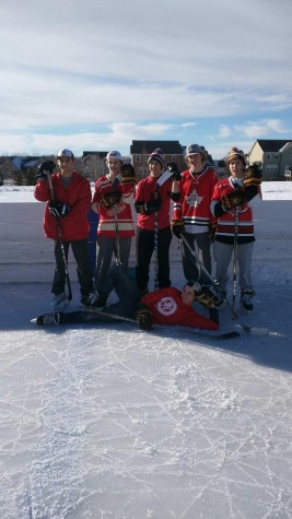 Team "Ohio State" poses for a photo during a break in the action