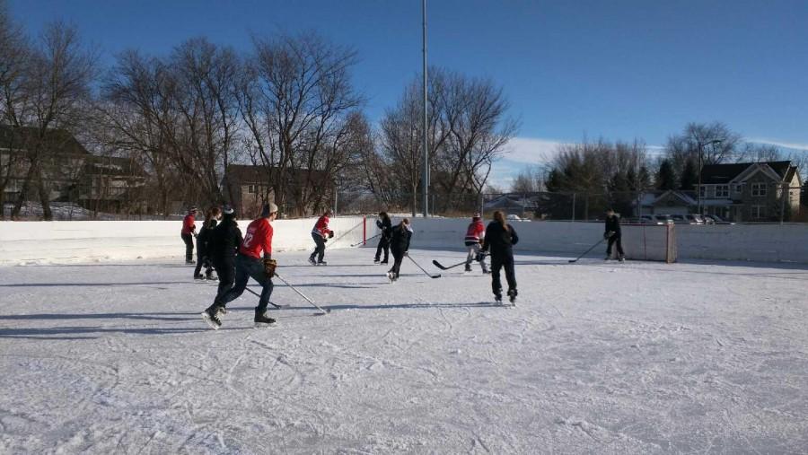 Round Robin play in the AVHS Charity Hockey Tournament