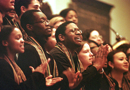 Black History Month service held at The Memorial Church in Cambridge, Mass.
