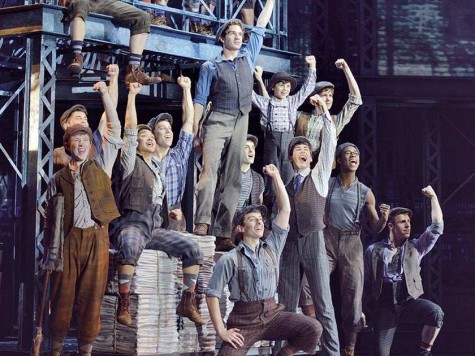 Newsies as they begin their strike