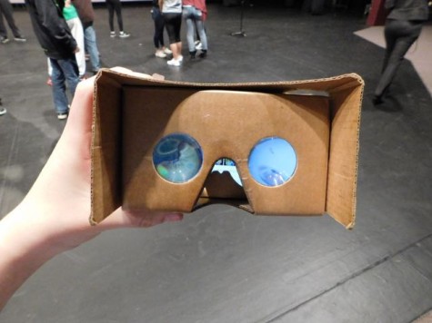 A view of the Google Cardboard lens.