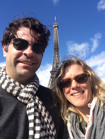 Ms.Heineman and her husband, David, in Paris.