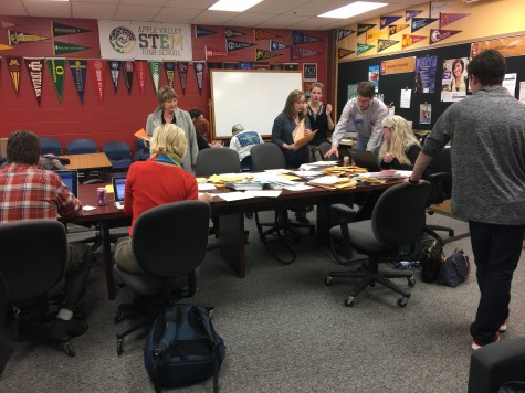 AVHS Career Center, where presidential ballots from precinct rooms were counted.