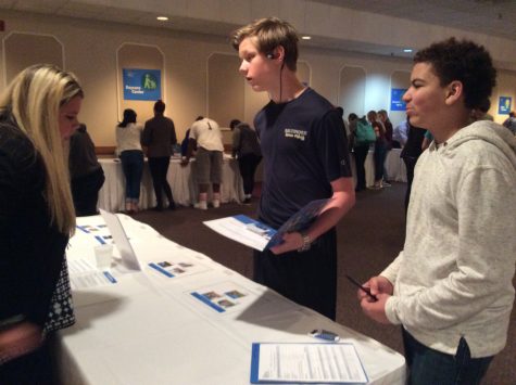 Students explore housing options.