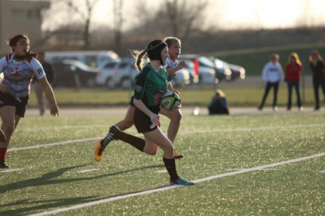 Megan Navratil, Eagan Sentinels player, playing against Armstrong