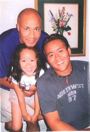 Mr. Tinder with his daughter Alexa, and son Matthew