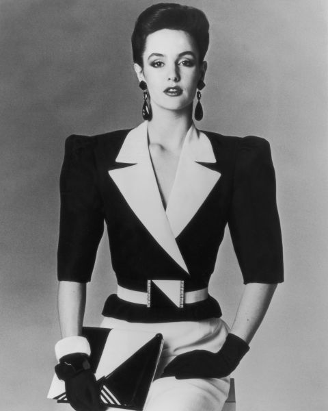 Shoulder pads created a powerful figure, and were well loved by women working in offices.