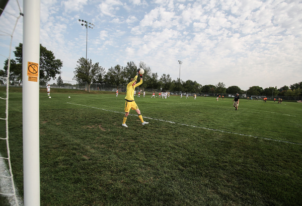 Patrick Erridge warming up for a game