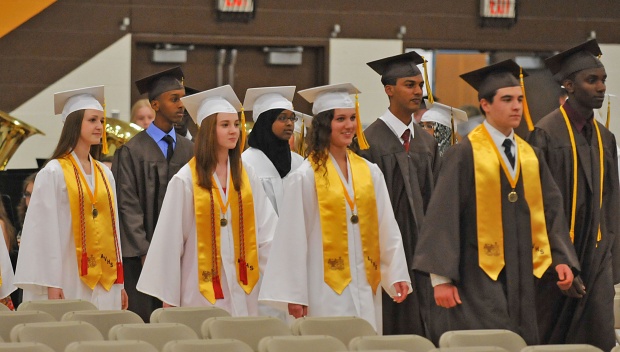 AVHS students at their graduation in 2013