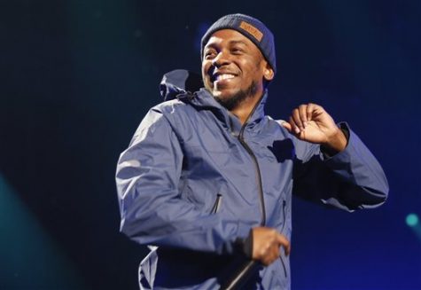 Kendrick Lamar performs at the iTunes Festival during the SXSW Music Festival on Wednesday, March 12, 2014, in Austin, Texas. (Photo by Jack Plunkett/Invision/AP)