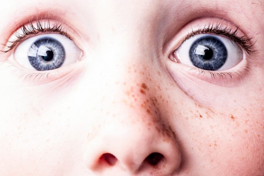 Scientists believe that going wide-eyed was originally developed to alert others of a potential threat.