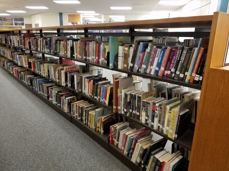 Apple Valley Media Center's print resources on display