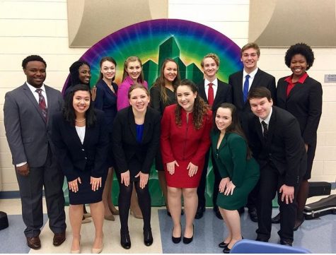 Apple Valley speech competitors at their first day of competition.