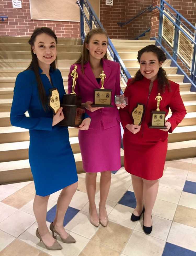 Three of the four speech captains attended Glenbrooks, and all three placed top-six in their individual events.