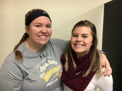 Two AVHS students proudly repping their contact lenses! (Left to Right: Elise Jensen, Kylie Maxfield) 