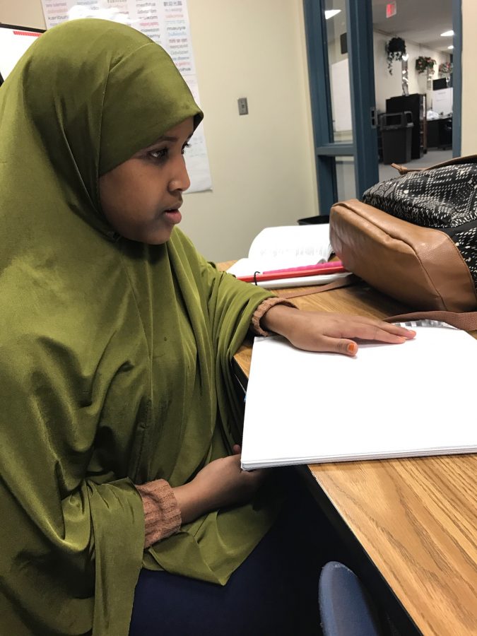 Naima loves reading and studying her school  textbooks such as u.s. history, which you see above.