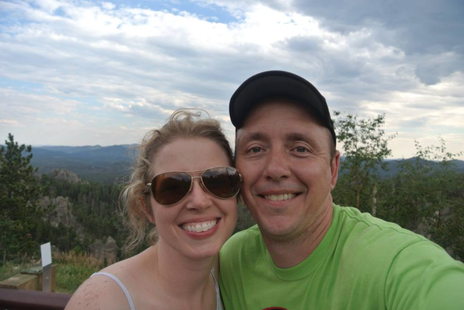 Theresa Kuhn and her husband Chris Kuhn in South Dakota