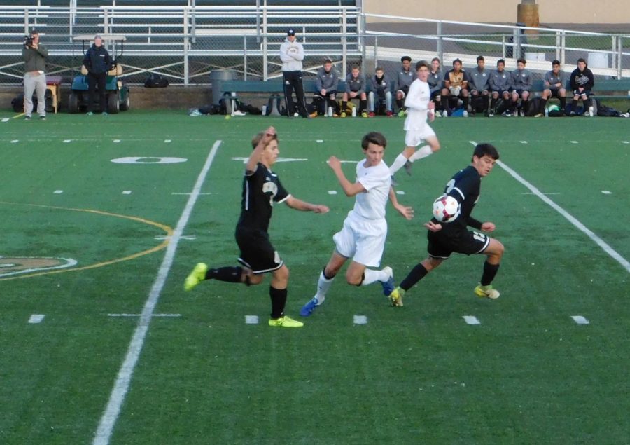 Grant Arnold gets in the middle of the action to reverse the play.