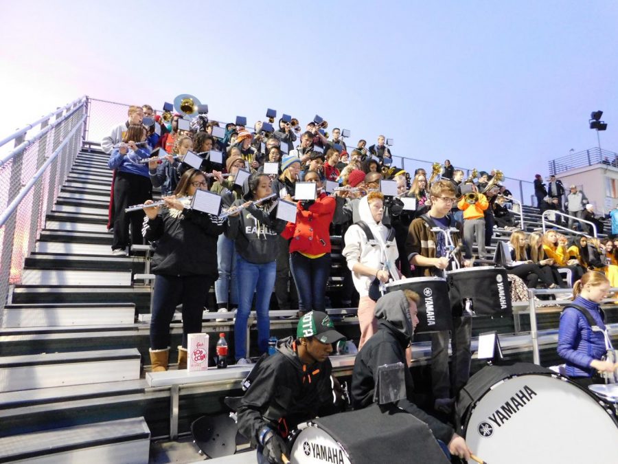 AVHS band sets the crowd on fire.