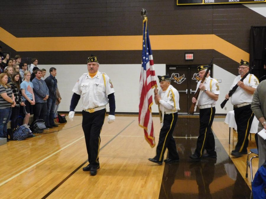 American Legion Post 1776 Retires the Colors.