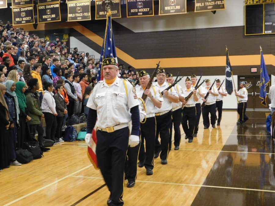 American Legion Post 1776 Retires the Colors.