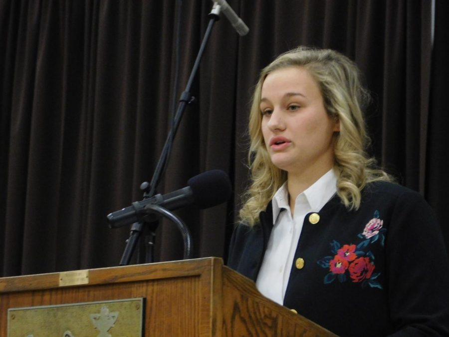 AVHS Senior and Naval Academy Commit Reagan Roelofs speaks of her connection to our veterans.