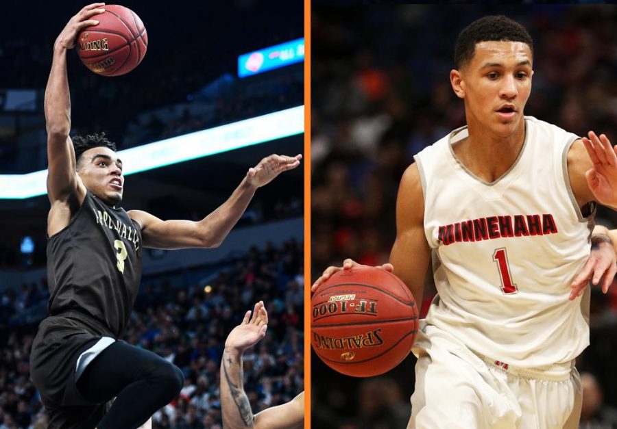 Apple Valley's Tre Jones and Minnehaha's Jalen Suggs squared off on ESPNU Thursday night.