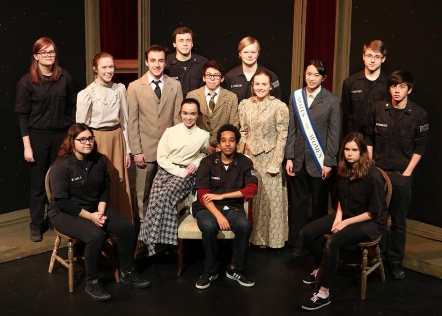 Students involved in the 2018 AVHS one act play